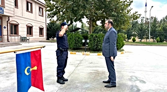Yüzbaşı rütbesine yükselen Osmaneli İlçe Jandarma Komutanı Soy’a başarı dileği