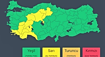 12 il için sarı kodlu uyarı: Yarın kuvvetli ve gök gürültülü sağanak bekleniyor