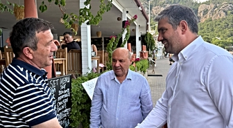 AK Parti Muğla Milletvekili Otgöz, Marmaris'te esnafla buluştu