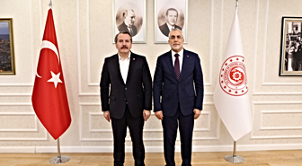 Bakan Işıkhan, Memur-Sen Genel Başkanı Yalçın ile görüştü