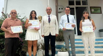 Datça’da eğitim projelerine katkı sağlayan personele teşekkür