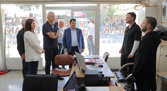 Edirne Belediye Başkanı Gencan ve milletvekilleri sanayi esnafını ziyaret etti