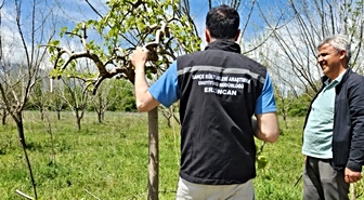 Erzincan’da çiftçilere sahada teknik destek