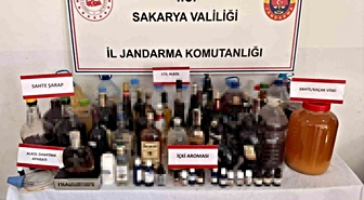 Sakarya’da jandarmadan sahte alkol operasyonu: 5 gözaltı