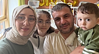 SMA hastası Uras bebek tedavisinin ardından Türkiye’ye döndü