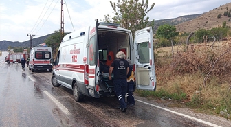 Tokat'ta iki kamyonetin çarpıştığı kazada 1 kişi yaralandı