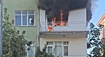 Elazığ’da ev yangını