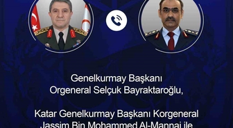 Genelkurmay Başkanı Orgeneral Bayraktaroğlu, Katar Genelkurmay Başkanı Al-Mannai ile görüştü