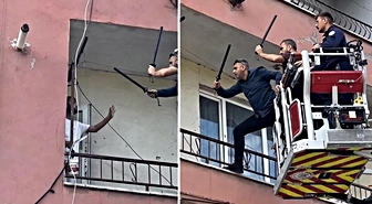 Polise bıçak çekip direndi! Nedeni de olay kadar enteresan