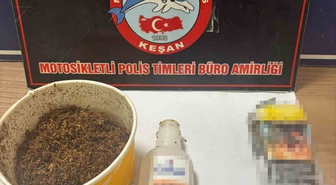 Keşan’da aranan 2 şüpheli yakalanırken 31,36 gram uyuşturucu ele geçirildi