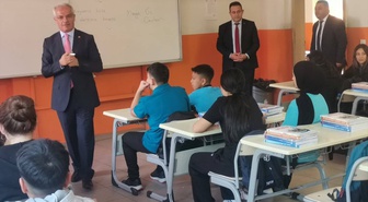 Merzifon İlçe Milli Eğitim Müdürü Yozgat'tan okul ziyareti