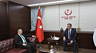 Mustafa Destici, Beydili Türkmen Derneği Başkanı Ahmet Ağca ile görüştü