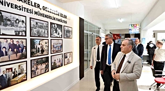 Rektör Altun’dan yenileme çalışmaları tamamlanan mühendislik fakültesinde inceleme
