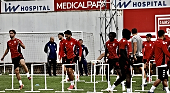 Samsunspor, Erzurumspor FK maçının hazırlıklarına devam etti