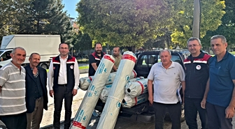 Tosya'da üreticilere marul fidesi ve sera örtüsü desteği
