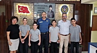 Yenipazar’da öğrenciler Emniyet Amirliği’nde ağırlandı