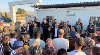 Antakya’da Cansuyu konteyner kentte tahliye süreci vatandaşlara anlatıldı
