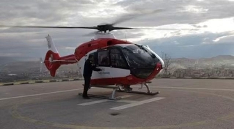 Beypazarı'ndaki kalp krizi hastası hava ambulansıyla Ankara'ya yetiştirildi
