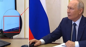 Çevrimiçi oy kullanan Putin'in bilgisayarındaki işletim sisteminin lisanssız olduğu fark edildi