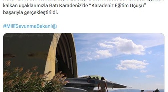 Hava Kuvvetleri'nden Batı Karadeniz'de eğitim uçuşu