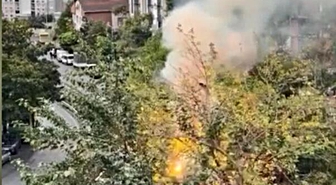 Kağıthane’de elektrik direğinde patlama; çıkan yangın söndürüldü