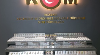 Kırşehir'de 460 paket gümrük kaçağı sigara ele geçirildi
