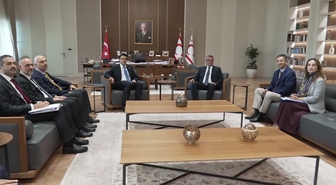 KKTC Cumhurbaşkanı Erhürman, TİKA heyetini ağırladı