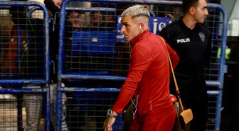Okan Buruk yönetimindeki Galatasaray, Trabzonspor deplasmanı için Trabzon'a geldi