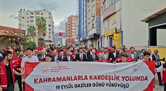 Osmaniye'de Gaziler Günü'nde yürüyüş düzenlendi