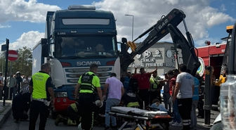 Tekirdağ'da tırın çarptığı kadın ağır yaralandı