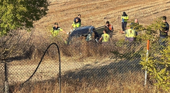 Tekirdağ Ergene'de tarlaya devrilen otomobilde Ayşe Çolakoğlu öldü, 2 kişi yaralandı