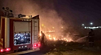 Van’da örtü üstü yangını