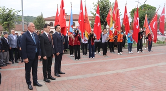 Amasya Taşova'da 19 Eylül Gaziler Günü töreninde Jandarma Astsubay Onur Bulut konuştu