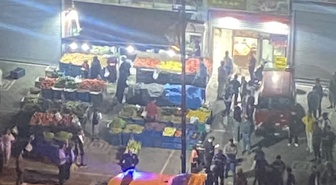 Ankara Altındağ'da manav esnafı arasında sopalı kavga polis müdahalesiyle son buldu