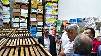 Balıkesir İl Tarım ve Orman Müdürü Düzgün, Havran'da arı ürünleri deposunu inceledi