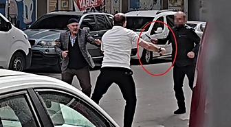 Erzurum Yakutiye'de M.E.B., bıçakla babasına saldıran H.T.'yi bacağından vurdu