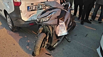 Isparta Yalvaç'ta zincirleme kazada motosiklet sürücüsü yaralandı