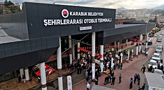 Karabük Belediyesi ve Bakanlık işbirliğiyle yenilenen otobüs terminali törenle açıldı