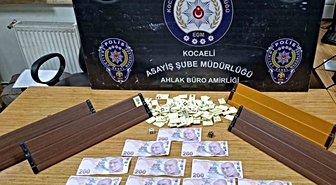 Kocaeli Gölcük'te kahvehanede kumar denetiminde 4 kişiye 46 bin 416 TL ceza kesildi
