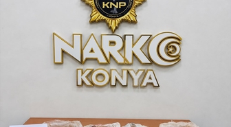 Konya'da operasyonda 26 şüpheli gözaltına alındı, 1 ton 78 kilo madde ele geçirildi
