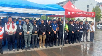 Şehit polis memuru ilk görev yeri Giresun’da son yolculuğuna uğurlandı