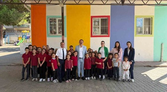 Sultanhisar Kaymakamı Ateş, İncealan İlkokulu'nda öğrencilerle buluştu