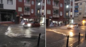 Trabzon'da şaşkına çeviren olay! Şiddetli yağmur kasisi yerinden söktü