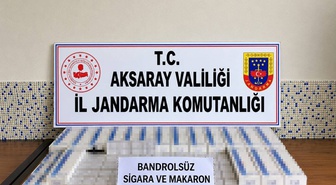 Aksaray'da jandarmanın kaçak tütün operasyonunda 5 şüpheli gözaltına alındı