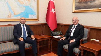 Bakan Güler, Azerbaycan’ın Ankara Büyükelçisi Aslanov ile görüştü