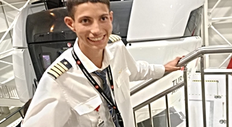 Beyşehirli Burak Subaşı, THY ve Bakanlık desteğiyle kokpitte pilotluk hayalini yaşadı