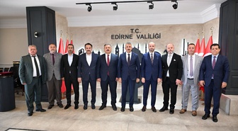 Edirne'de ziyaret yapıldı, kuvvetli yağış uyarısı yapıldı ve narkotik eğitimi verildi