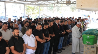 Eşinin pompalı tüfekle öldürdüğü kadın Kilis'te son yolculuğuna uğurlandı