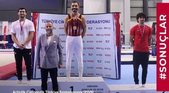 Kayseri, Artistik Cimnastik Türkiye Şampiyonası'nda büyüklerde ilk şampiyonluğa ulaştı