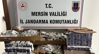 Mersin Anamur'da 32 bin 120 makaron ele geçirildi, şüpheli gözaltına alındı